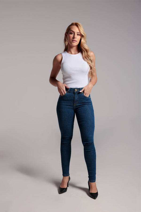 Calça Feminina Skinny - Jeans Médio