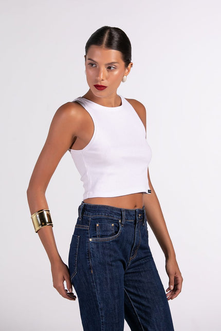 Calça Feminina Jeans Cigarrete Tradicional - Jeans Médio - www.latifundio.com.br