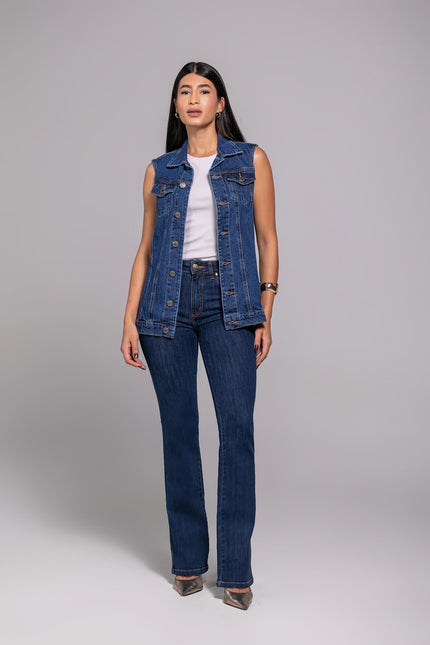 Calça Feminina Tradicional Alta Boot Cut
