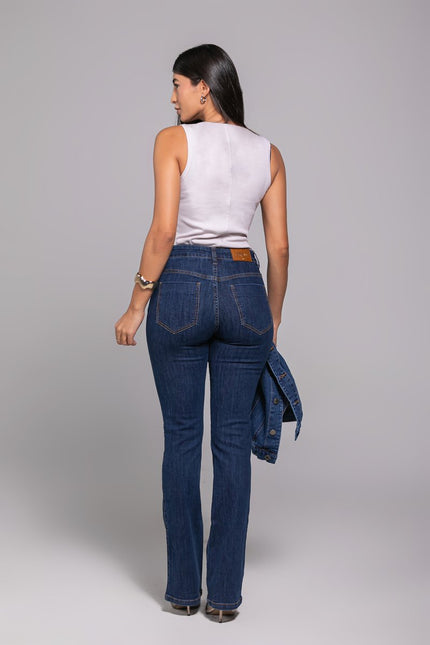 Calça Feminina Tradicional Alta Boot Cut