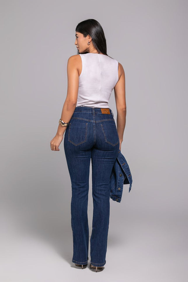 Calça Feminina Tradicional Alta Boot Cut