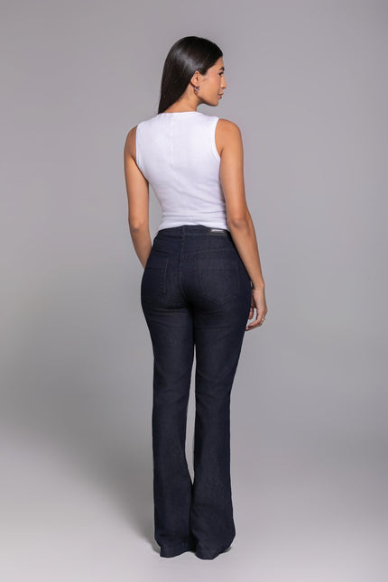 Calça Feminina Tradicional Alta Flare
