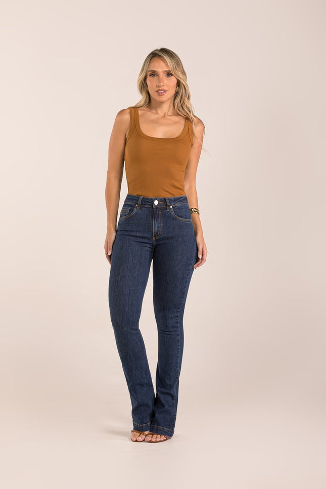 Calça Feminina Tradicional Alta Flare