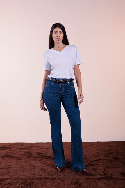 Calça Feminina New Flare - Jeans Médio