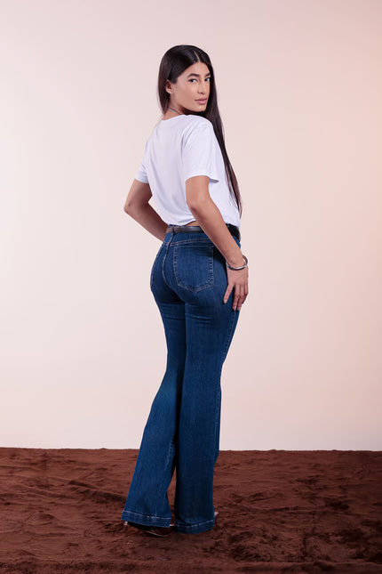 Calça Feminina New Flare - Jeans Médio