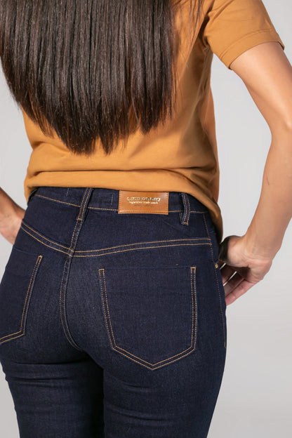 Calça Feminina Tradicional Alta Cropped