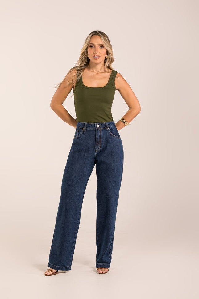 Calça Jeans Feminina Reta