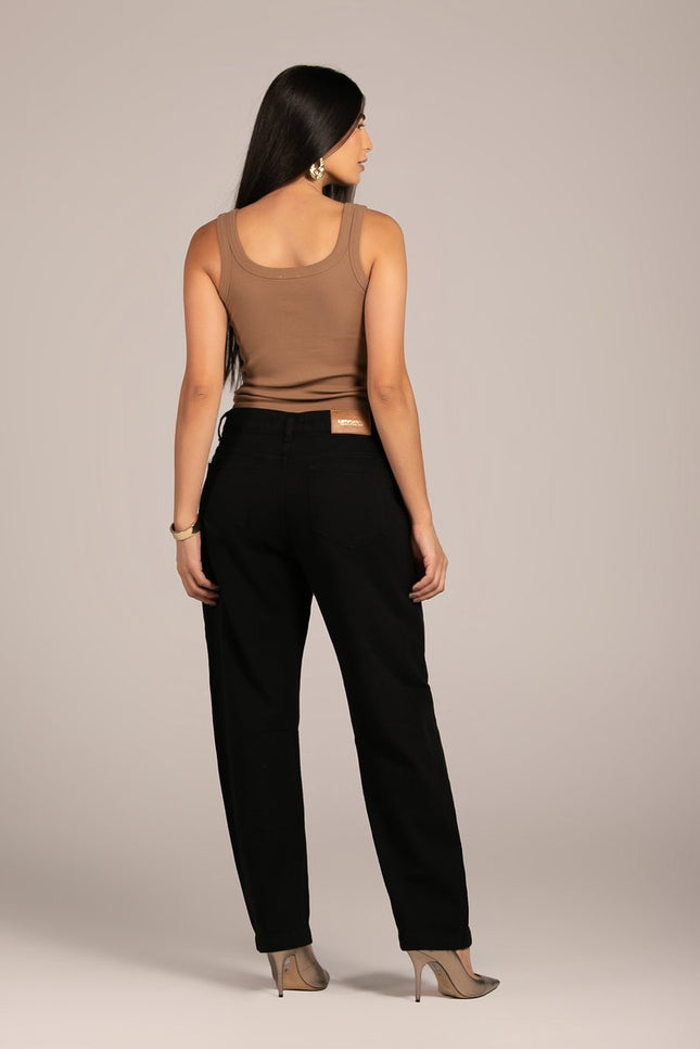 Calça Feminina Barrel - Preto