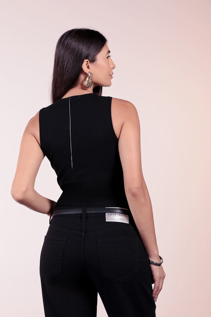 Calça Feminina Barrel - Preto - www.latifundio.com.br