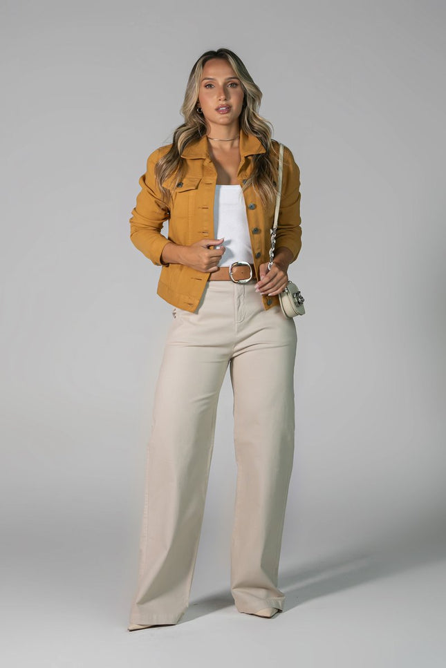 Calça Feminina Pantalona - Off White