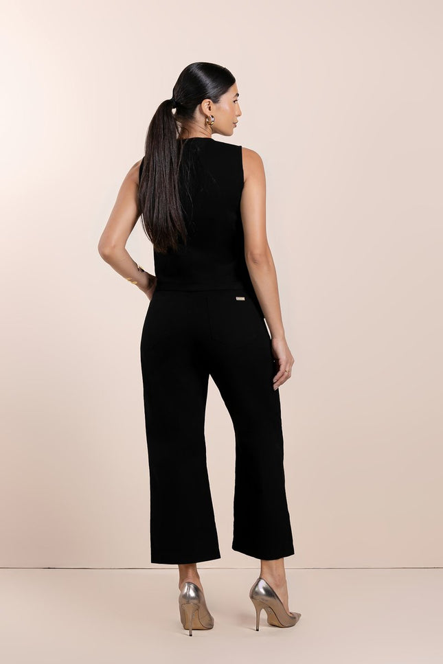 Calça Feminina Pantacourt - Preto