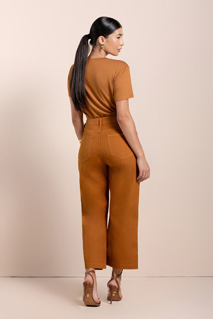 Calça Feminina Pantacourt - Cominho