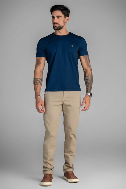 Calça Masculina Classic Slim - Areia