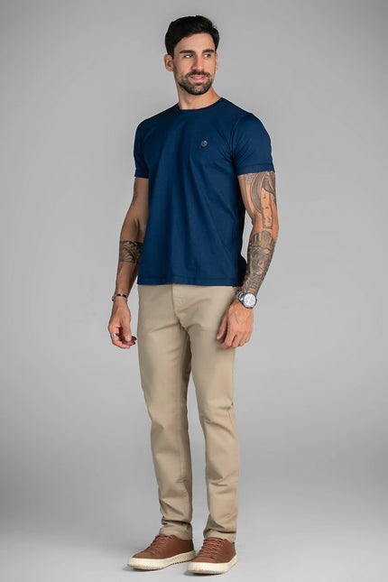 Calça Masculina Classic Slim - Areia