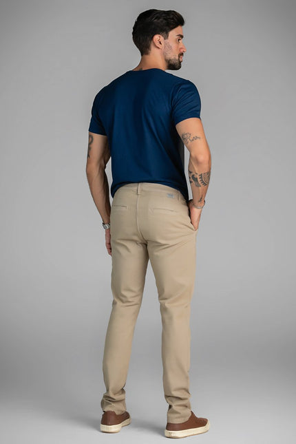 Calça Masculina Classic Slim - Areia