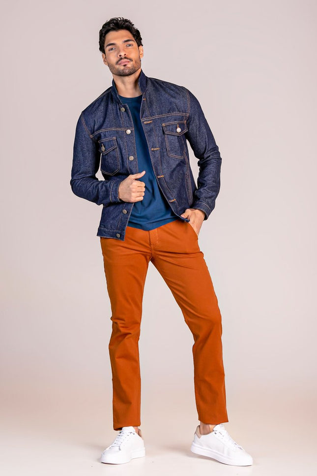 Calça Masculina Classic Slim - Cominho - www.latifundio.com.br