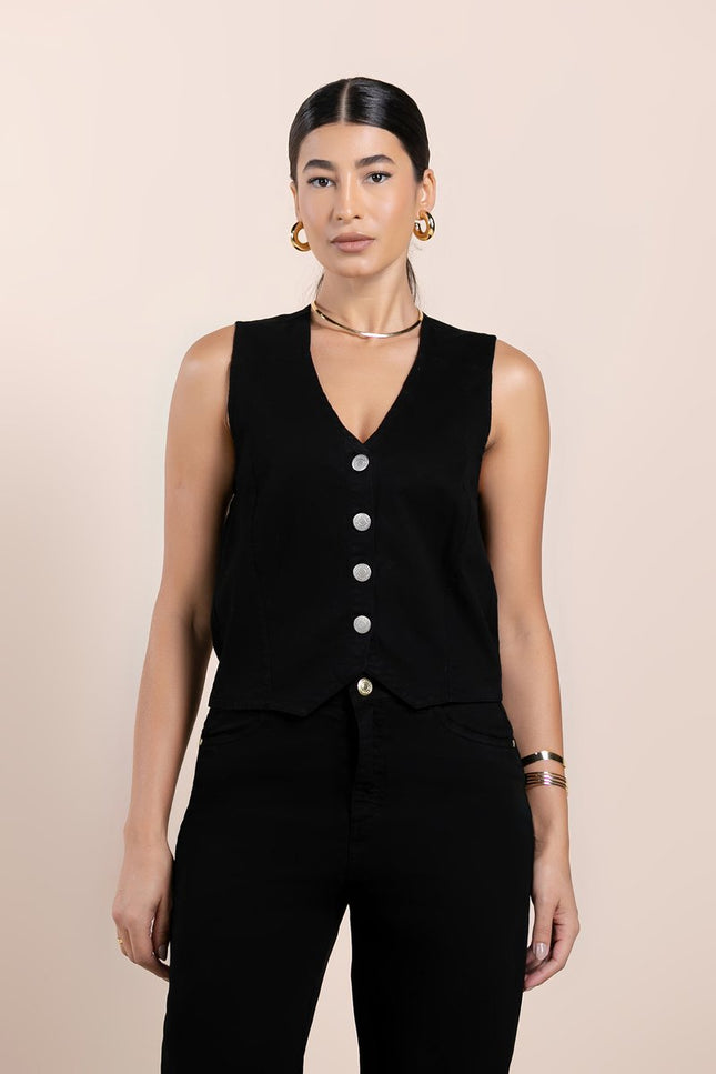 Colete Feminino - Preto