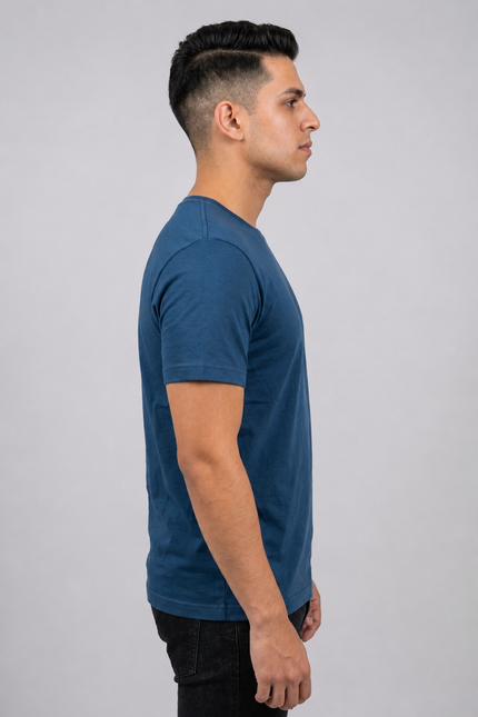 Blusa Masculina Gola Redonda - Indigo - www.latifundio.com.br
