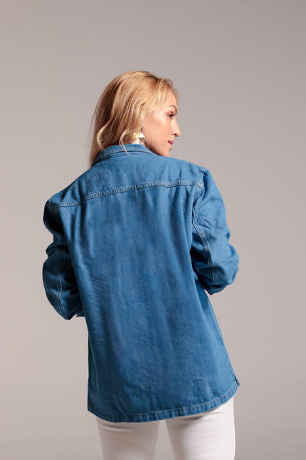 Jaqueta Feminina Delave- Jeans Claro - www.latifundio.com.br