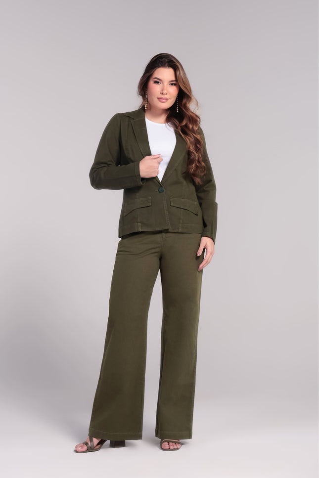 Blazer Feminino - Verde Militar - www.latifundio.com.br