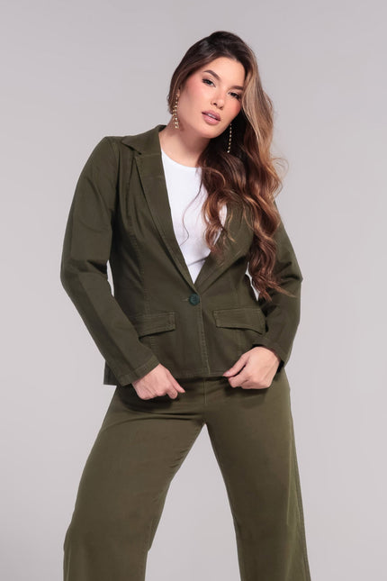 Blazer Feminino - Verde Militar - www.latifundio.com.br