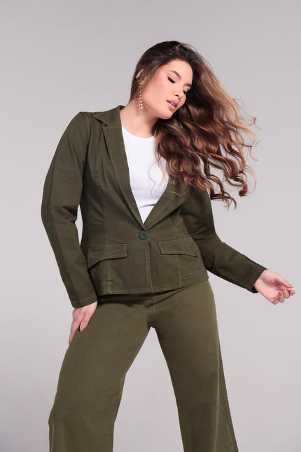 Blazer Feminino - Verde Militar - www.latifundio.com.br