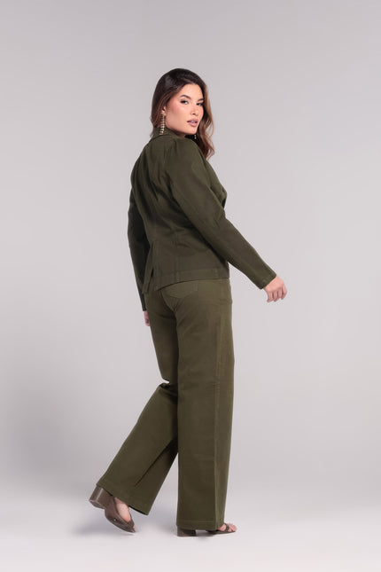 Blazer Feminino - Verde Militar - www.latifundio.com.br