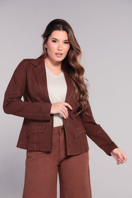 Blazer Feminino - Marrom - www.latifundio.com.br