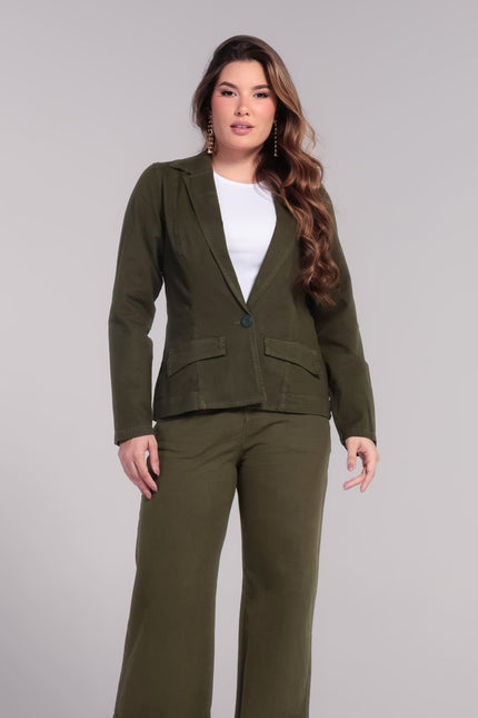 Blazer Feminino - Verde Militar - www.latifundio.com.br