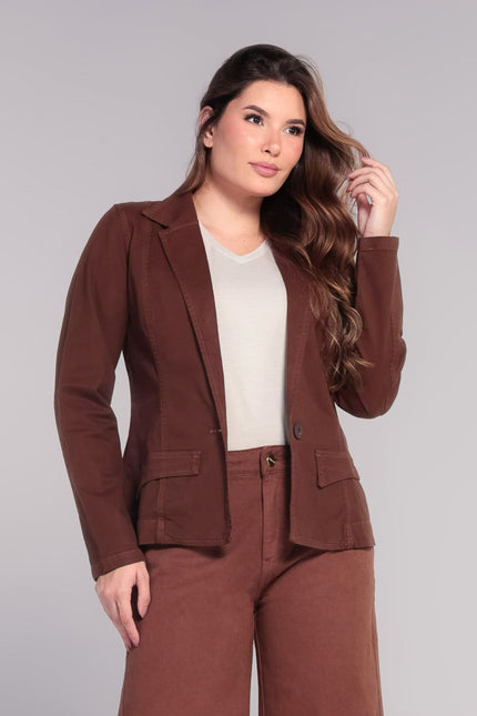 Blazer Feminino - Marrom - www.latifundio.com.br