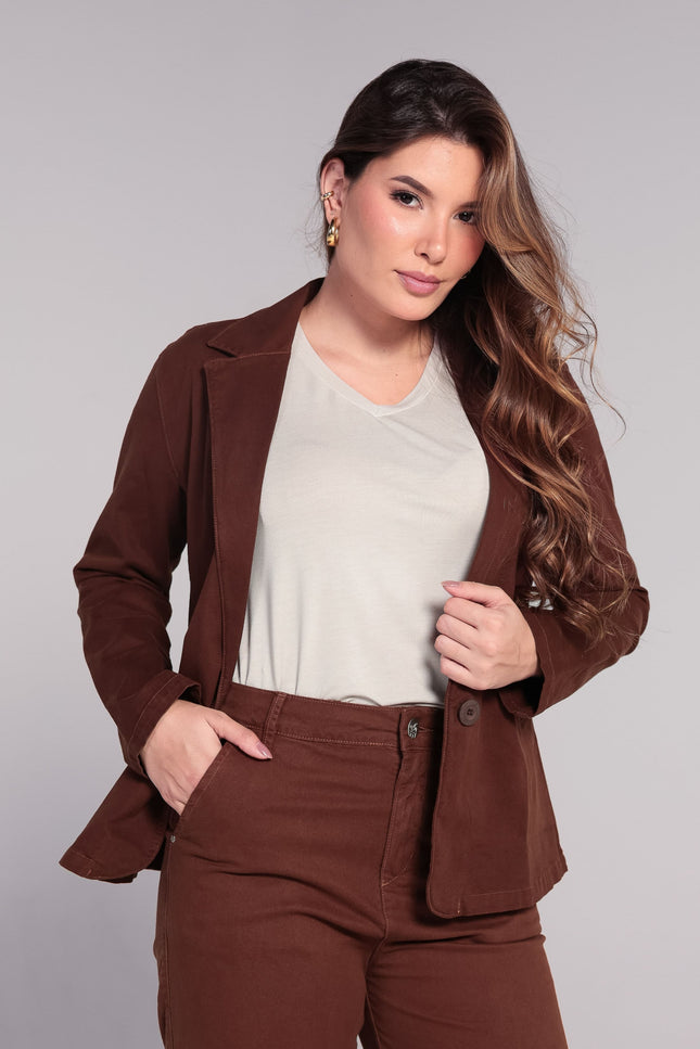 Blazer Feminino - Marrom - www.latifundio.com.br