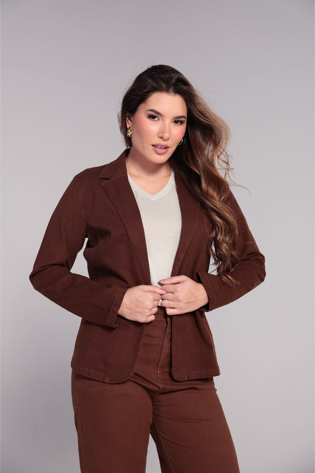 Blazer Feminino - Marrom - www.latifundio.com.br
