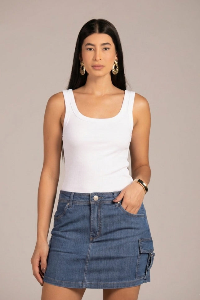 Regata feminina - Branco - www.latifundio.com.br