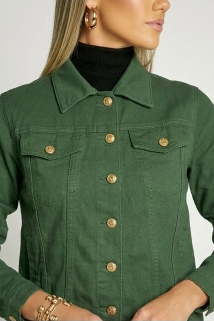 Jaqueta Básica - Verde Militar - www.latifundio.com.br