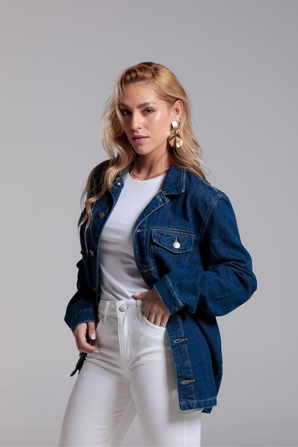Jaqueta Work - Jeans Médio - www.latifundio.com.br