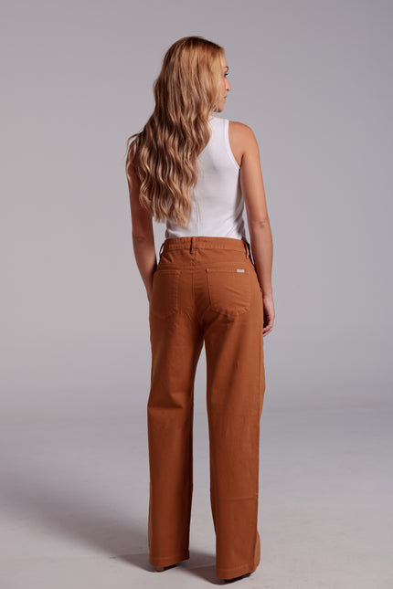 Calça Feminina Pantalona - Cominho - www.latifundio.com.br