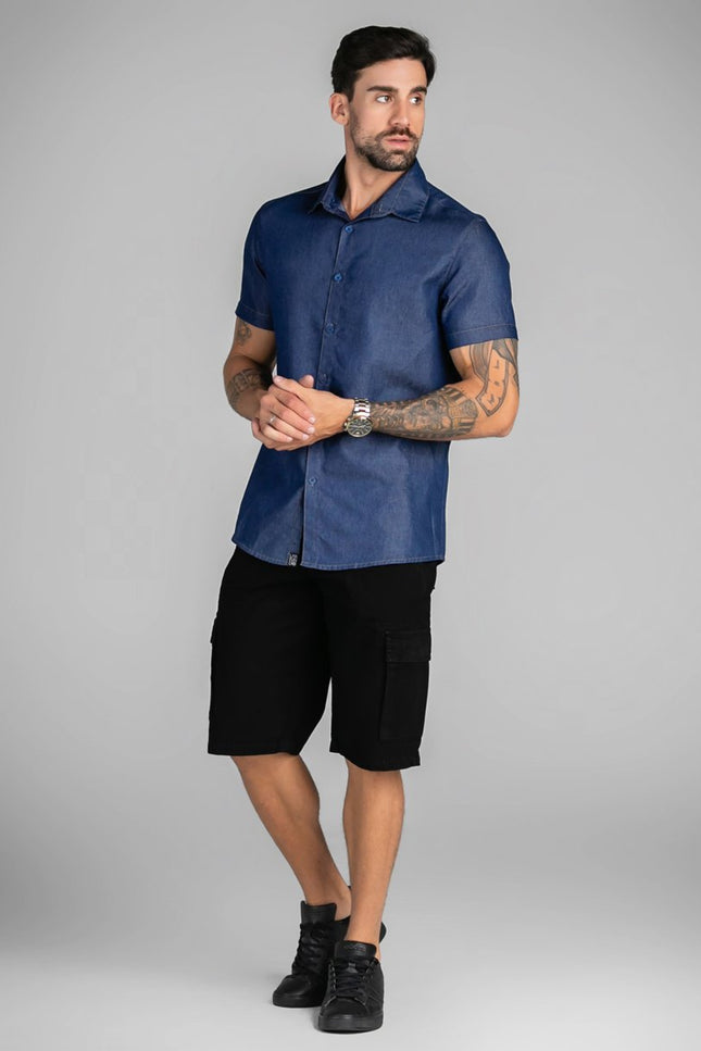 Bermuda Masculina Cargo - Preto - www.latifundio.com.br