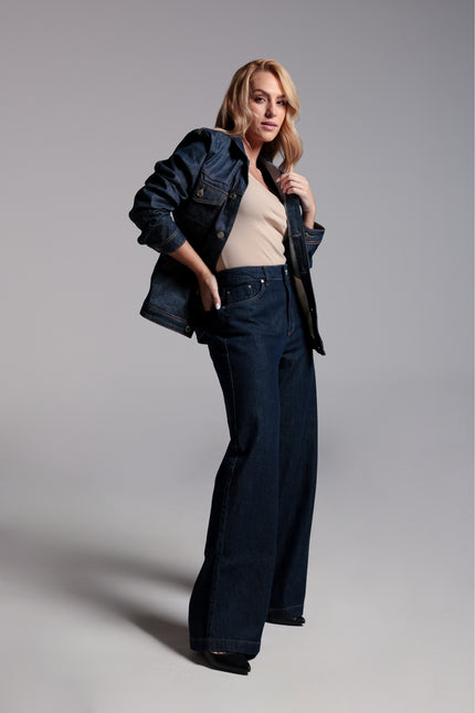 Jaqueta Feminina - Jeans Escuro - www.latifundio.com.br