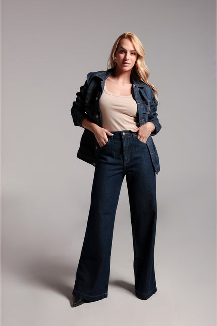 Jaqueta Feminina - Jeans Escuro - www.latifundio.com.br