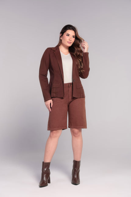 Jorts Feminino - Marrom - www.latifundio.com.br