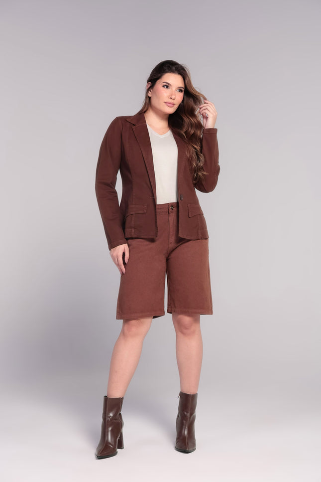 Jorts Feminino - Marrom - www.latifundio.com.br
