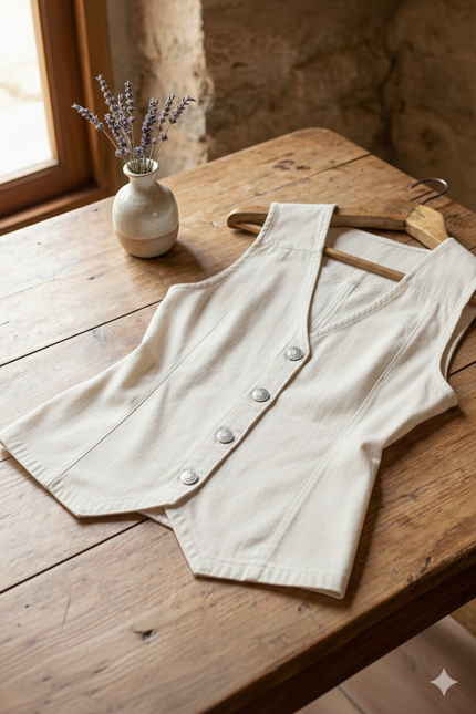 Colete Feminino - Off White - www.latifundio.com.br