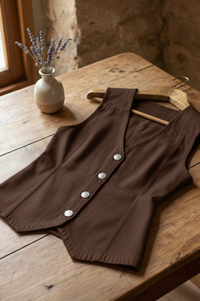 Colete Feminino - Marrom - www.latifundio.com.br