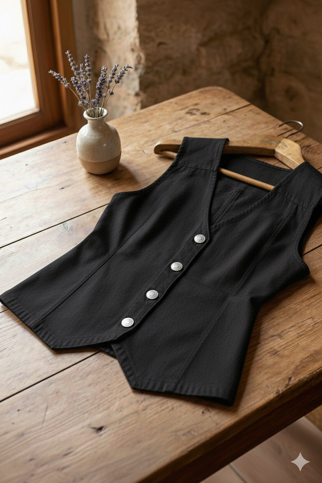 Colete Feminino - Preto - www.latifundio.com.br