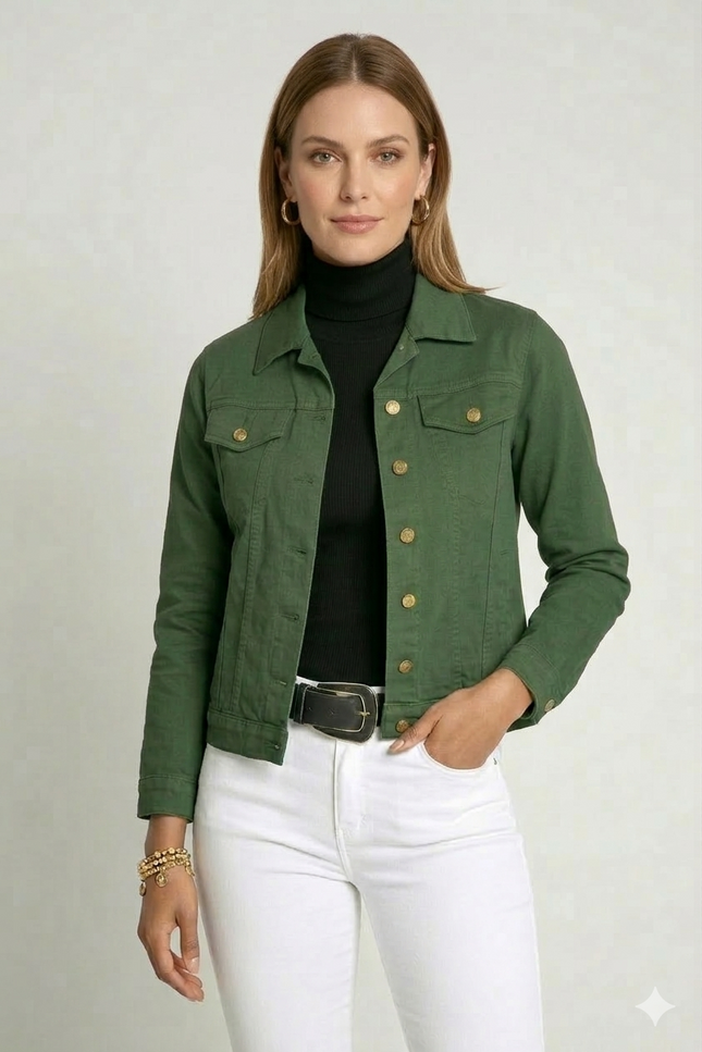 Jaqueta Básica - Verde Militar - www.latifundio.com.br