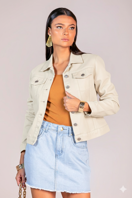Jaqueta Feminina - Off White - www.latifundio.com.br