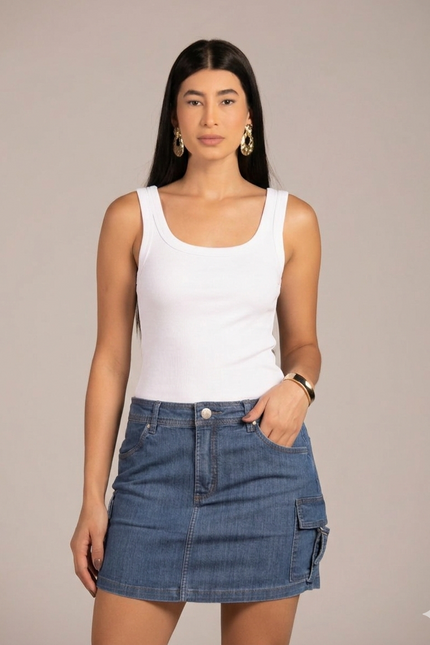 Regata feminina - Branco - www.latifundio.com.br