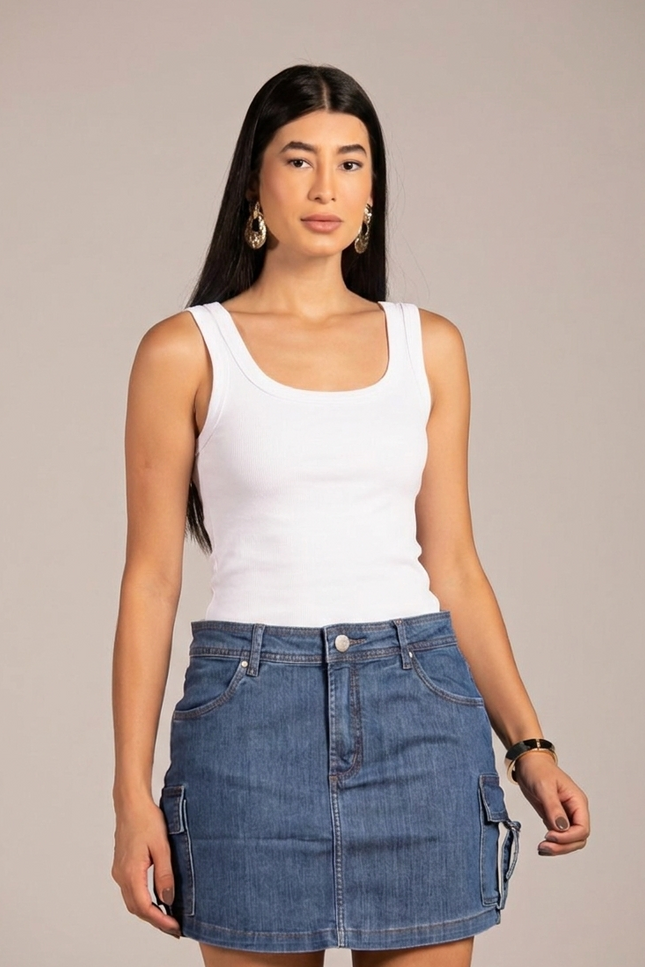 Regata feminina - Branco - www.latifundio.com.br