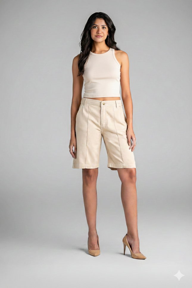 Regata Feminina Cropped - Off White - www.latifundio.com.br