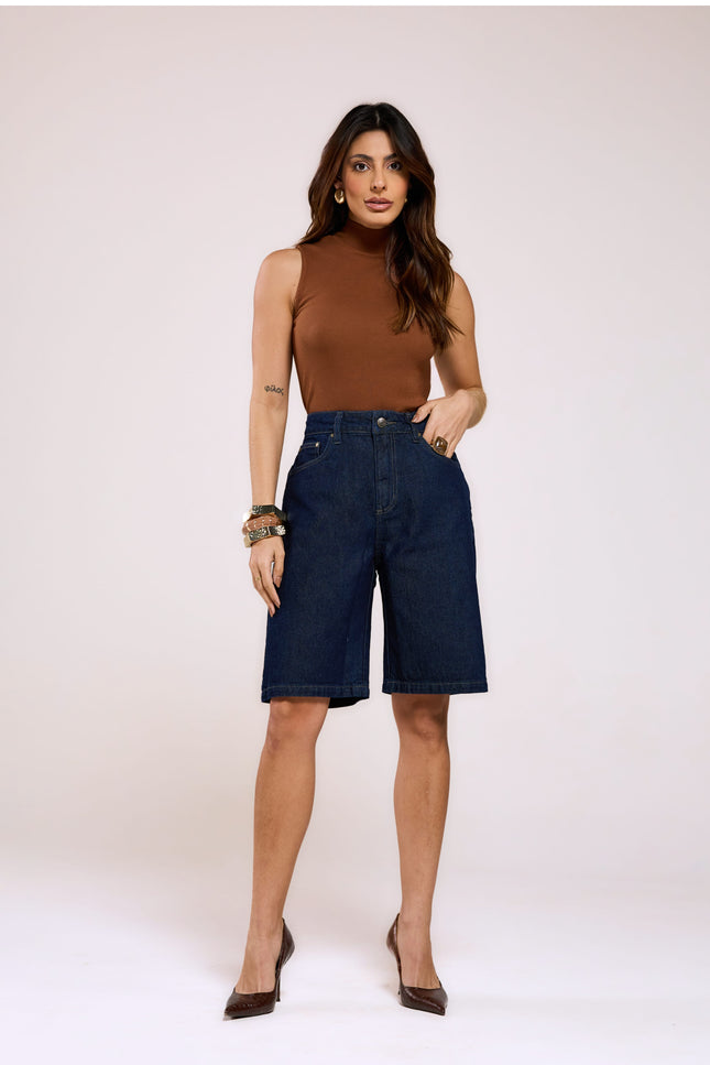 Jorts Jeans - Jeans Escuro - www.latifundio.com.br